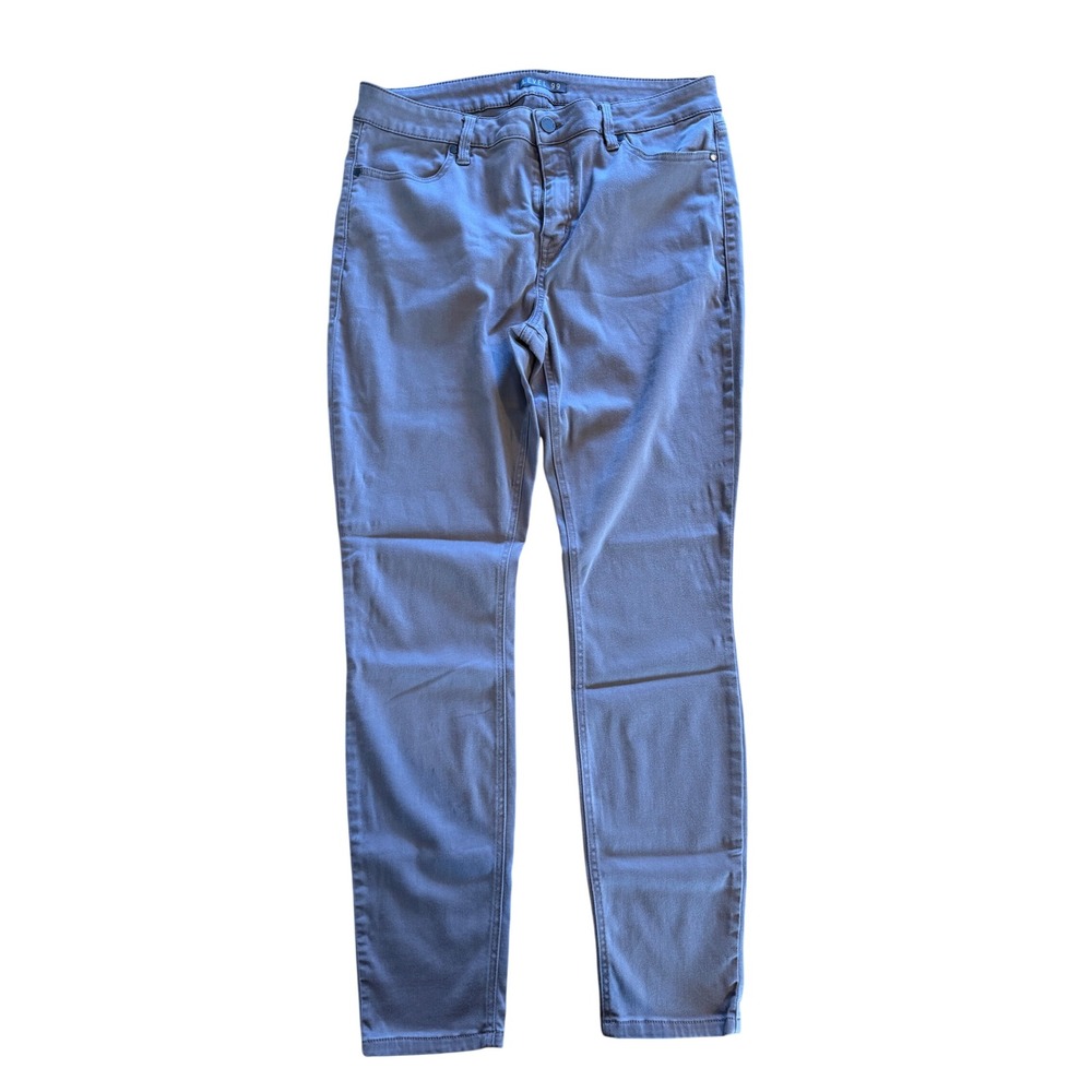 Level 99 Women Gray Lyocell Blend Skinny Leg Casual Pants Size 33/14 Reg